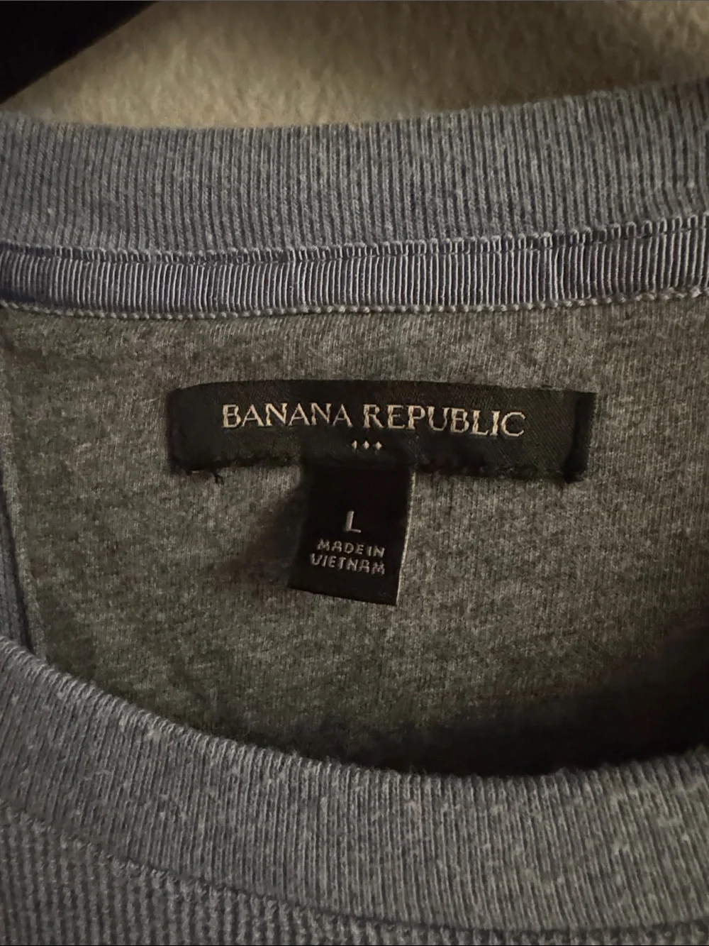 Banana Republic Men's Crewneck Sweater in Light Gray